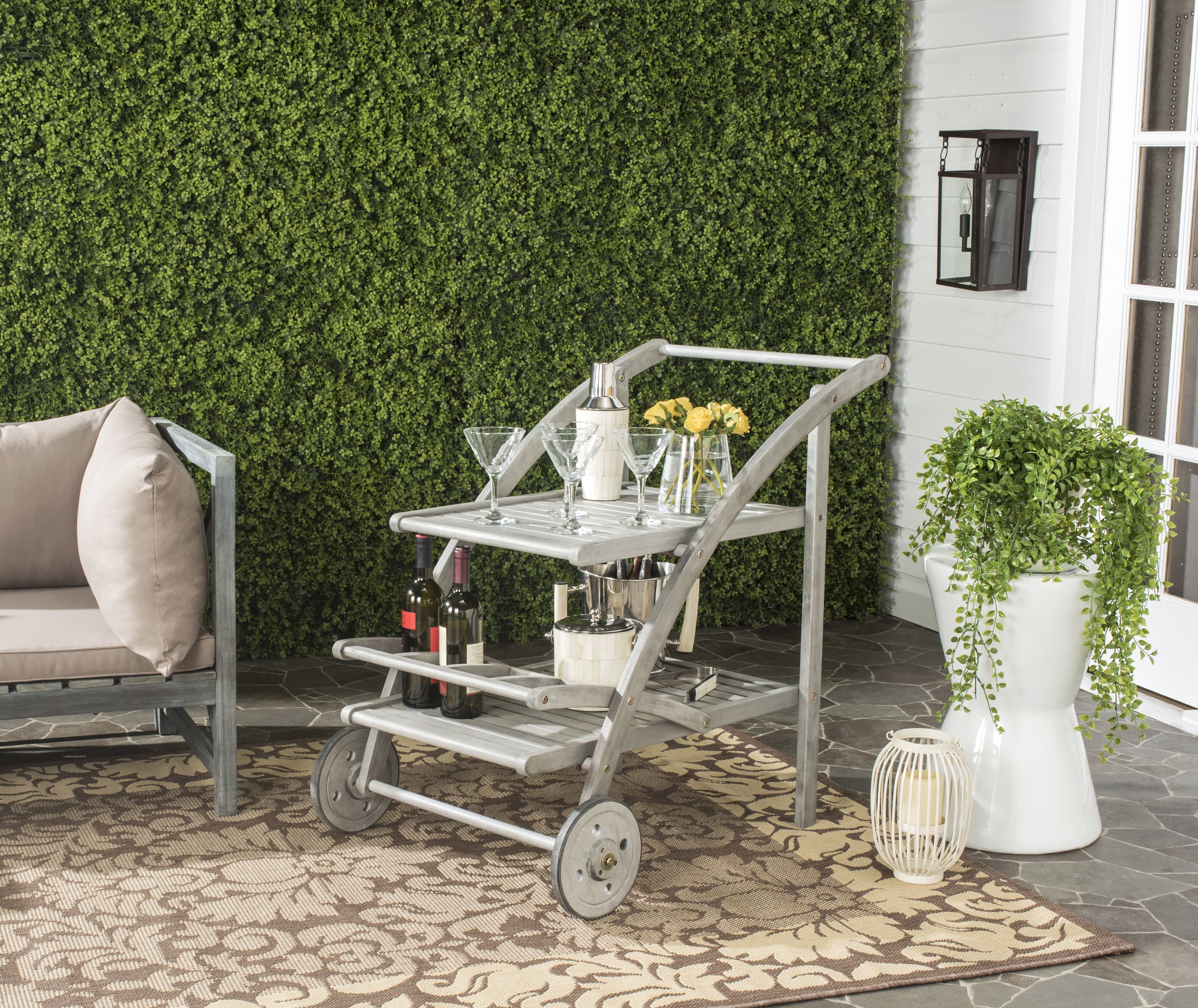Safavieh Lodi Indoor/Outdoor Contemporary Tea Cart