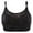 Black, variant on Gyexs Women's Full Figure Bra Comfortable Underwire Support Side Smoothing Thin Fabric Design Womens Bras, Black, Size 38