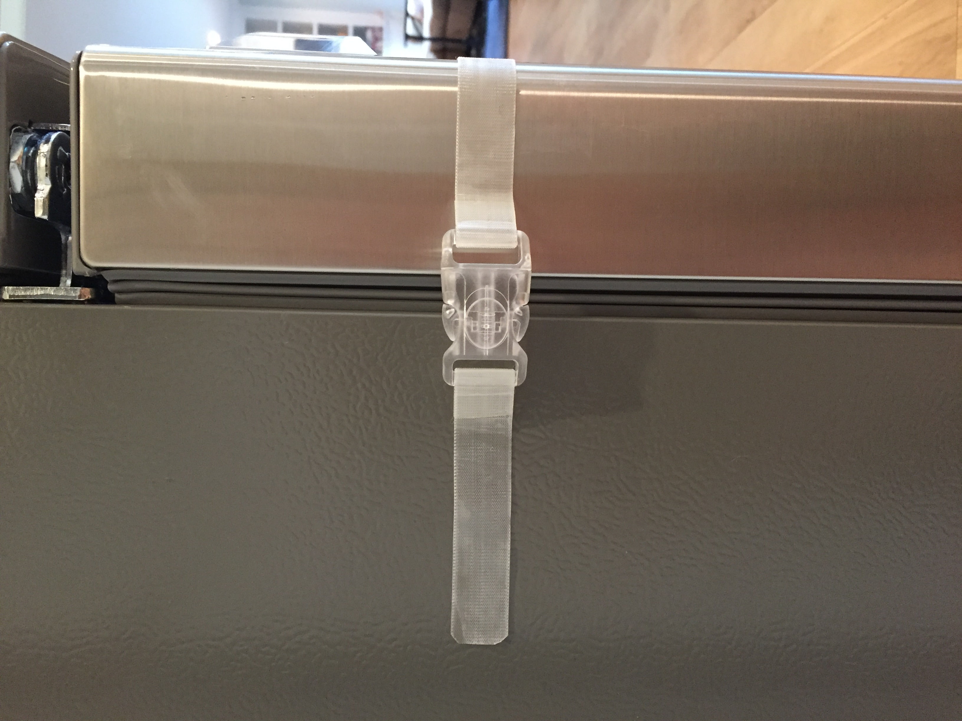 Multi-Use Baby Toddler Safety Latch for Fridges and Cabinets, Clear, 1 Count