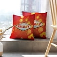 thumbnail image 6 of LALILO Throw Pillow Covers Black Retro Light Frame With Friday Cushion Cover 18" x 18", 2 Pack, 6 of 6