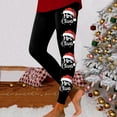 thumbnail image 1 of MKLEKYY Leggings para mujer, leggings con estampado navideño festivo para mujer, pantalones de yoga de cintura alta, mallas deportivas cómodas para fitness y entrenamiento, 1 of 4