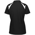 thumbnail image 2 of Holloway Sportswear XS Womens Laser Polo Black/White 222346, 2 of 3