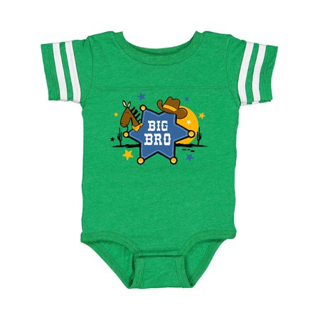 

Inktastic Cowboy Big Bro Gift Baby Boy Bodysuit