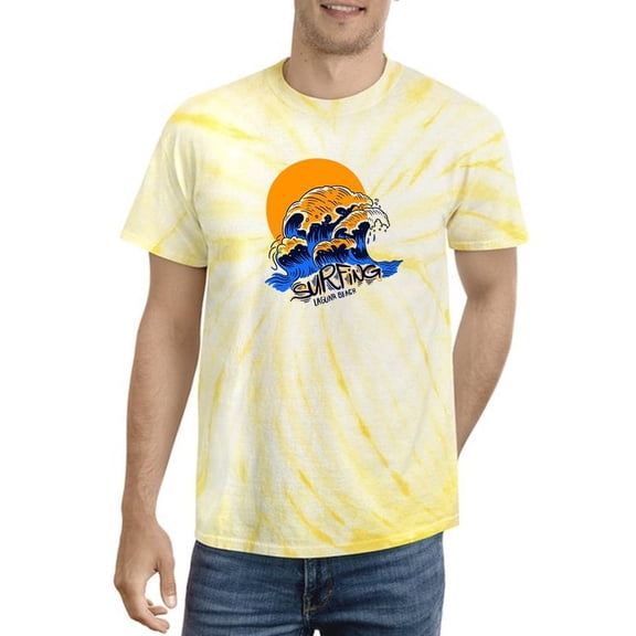 Surfing Laguna Beach Wave Tie Dye Cyclone Men -Image by Shutterstock, Male Large