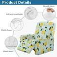 thumbnail image 5 of Kuiaobaty Lemon Pattern Recliner Couch Cover Stretch Reclining Sofa Slipcover Breathable Recliner Chair Cover Large Washable Reclining Slipcover with Pocket for Living Room, 5 of 8