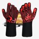 thumbnail image 5 of Guantes para barbacoa, resistentes al calor, guantes de horno de silicona resistentes al fuego con aislamiento para cocinar, asar a la parrilla Ormromra CPB-US-DYP262-8, 5 of 5