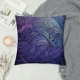 thumbnail image 2 of GOSMITH  Abstract Pillow Cushion Cover , Ocean Inspired Graphic Paisley Swirled Hand Drawn Art Print, Decorative Square Accent Pillow Case, 2 of 5