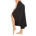 thumbnail image 5 of HIMONE Casual Palazzo Slit Wide Leg Pants Summer Beach Capris for Women Lady Oversized Plain High Waisted Pilate Yoga Pants, 5 of 5