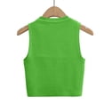 thumbnail image 7 of ZyeKqe Going out Tops for Women Ribbed Knit Tank Tops Sleeveless Cropped Shirts Crewneck Slim Fitted Stretchy Basic Tees, 7 of 7