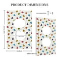 thumbnail image 3 of Fotbe Cute Ladybugs Print Duplex Receptacle Wall Plate, 1-Gang 5.0" x3.0" Wall Outlet Covers, Dual Outlet Faceplates Covers, Color-matched Screws Included-Style S, 3 of 6