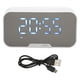 thumbnail image 1 of Altavoz Bluetooth con Despertador Digital Pantalla de Temperatura Anuncio de Voz Radio FM Espejo Despertador Altavoz Blanco, 1 of 5