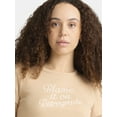 thumbnail image 4 of Cactus and Pearl Women's Blame It On Retrograde Graphic Tee, Sizes XXS-2XL, 4 of 5