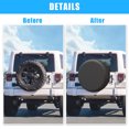 thumbnail image 6 of Unique Bargains Universal 190T Polyester Spare Tire Cover for Jeep Trailer RV SUV Truck Wheel Black-14 Inch, 6 of 6