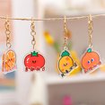thumbnail image 4 of ZheElen Keychain Ring Fashion Cute Fruit Car Key Chain Backpack Handbag Wallet Decorative Keyring Pendant Jewelry Female Ladies Type 5, 4 of 6
