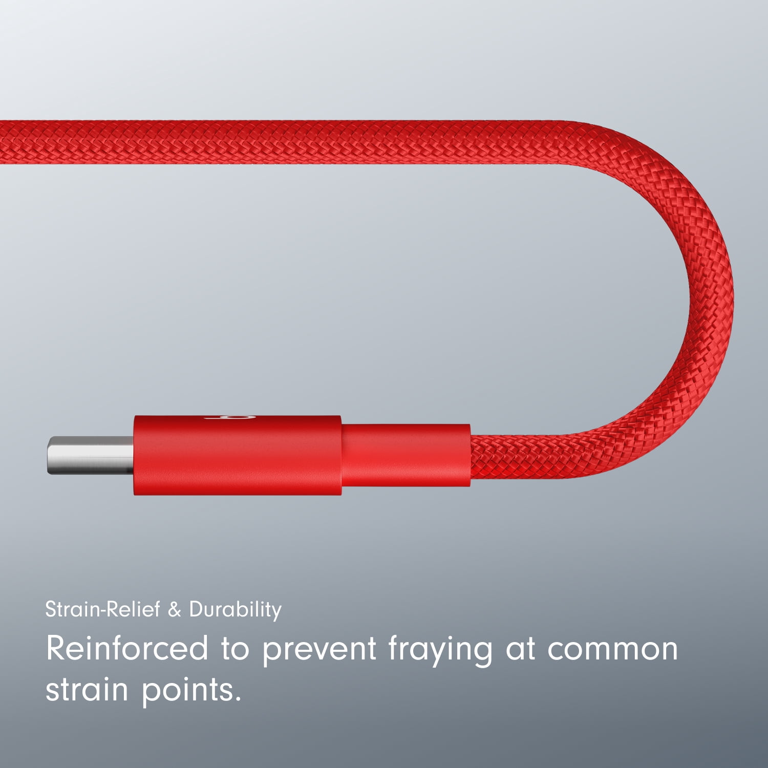 Beats USB-A to USB-C Woven Cable (1.5 m / 5 ft) - Rapid Red