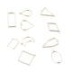 thumbnail image 4 of 10 colgantes con dijes geométricos mixtos para bisutería y manualidades con agujero dorado, 4 of 5