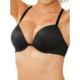 thumbnail image 3 of Deyllo Women's Plunge Super Padded Push Up Underwire T Shirt Bra, Black 34B, 3 of 9