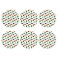 thumbnail image 2 of Pofeuu Cartoon Sea Turtle Print Leather Coasters Set of 6, Round Cups Mugs Mat Pad for Home Kitchen Heat Resistant Drink Coasters,Octagon, 2 of 7
