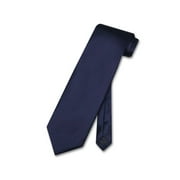 Vesuvio Napoli NeckTie Solid NAVY BLUE Color Men's Neck Tie