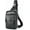Black, variant on BULLCAPTAIN Men's Leather Samll Crossbody Backpack Sling Chest Bag for Hiking Travel