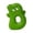 Green, variant on Moonsky ABC Alphabet Dog Toys, Squeaky Latex Chew Toys for Small Dogs Interactive Play and Teeth Cleaning, 1 Pack, Turquoise