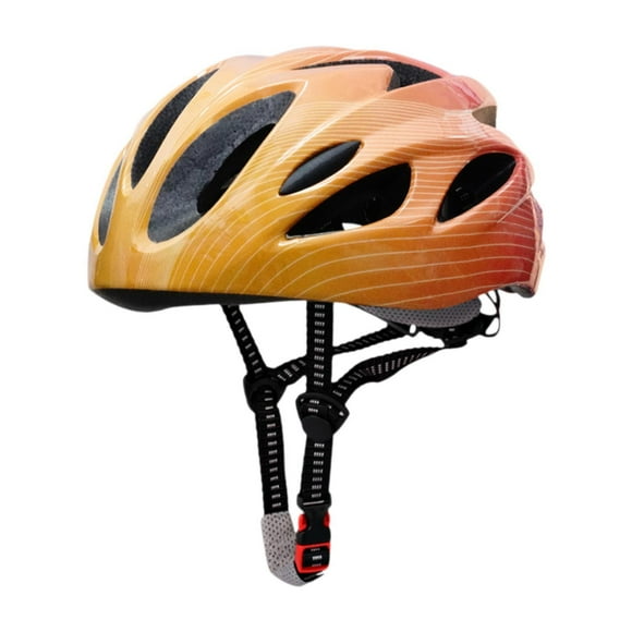 Casco de Bicicleta para Niños shamjiam Amarillo Naranja Ajustable