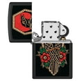 thumbnail image 3 of Zippo Crow Tattoo Design Black Matte Pocket Lighter, 3 of 6