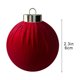 thumbnail image 3 of Bolas De Terciopelo Flocado Bolas De Navidad De Terciopelo Flocado De 6cm, Adornos Colgantes De Plástico Irrompibles Para Decoración Navideña (1 Unidad) Rkxzt, 3 of 8