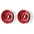 thumbnail image 1 of 2pcs 1.9 Inch Beadlock RC Wheels Rim Aluminum Alloy CNC Machining Universal RC Wheel Hub For Crawler 5 Colors, 1 of 8