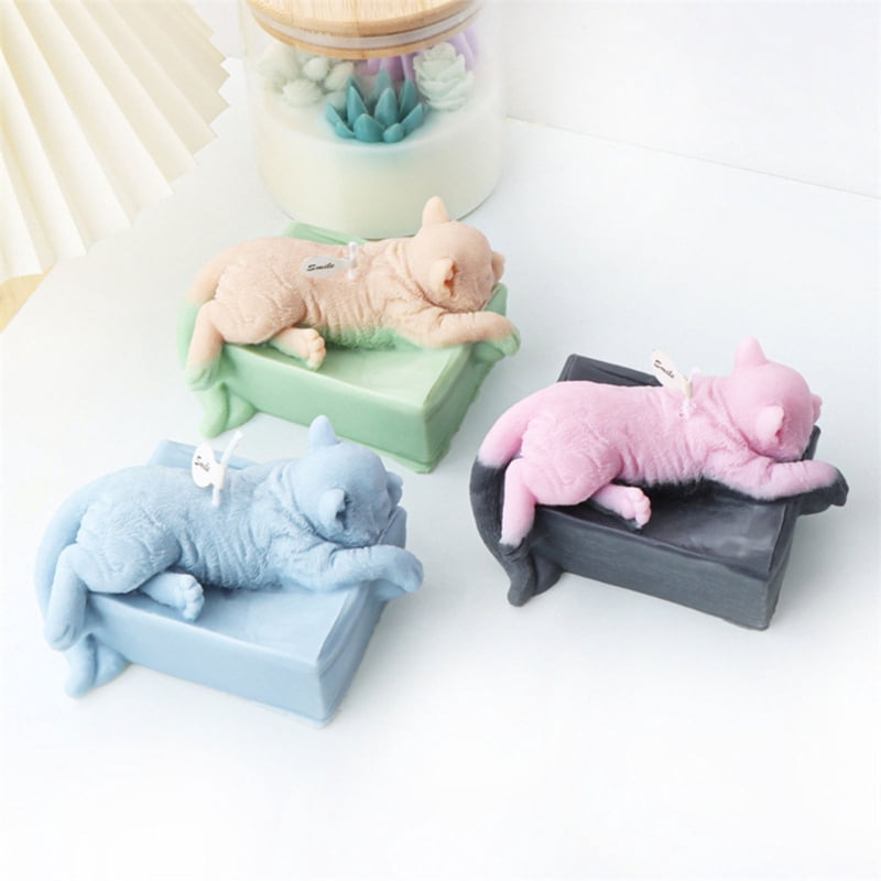 Zecic Candle Mould Resin Casting Molds DIY 3D Silicone Mould Geometric Candle Mold Silicone Mold Handicrafts for Candle Making