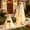 White A, variant on 2 Pack Halloween Standing Light Up Decor with Fabric Ghost, Ghost Dog Ornaments for Porch Mantel Outdoor Yard Decor