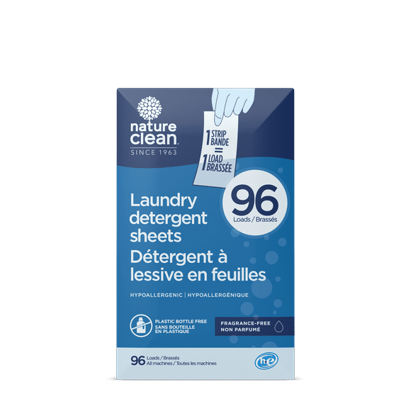 Nature Clean Laundry Detergent Sheets Fragrance Free 96 Loads