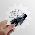 thumbnail image 1 of Ink Lotus Flower Flower Sun Vinyl Sticker Luggage Graffiti Flower Decal, 1 of 3