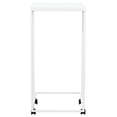 thumbnail image 2 of vidaXL Table d'Appoint avec Roues Blanc 40x30x63,5 cm Bois Manufacturé, 2 of 4