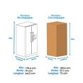 thumbnail image 4 of Refrigerador Hisense Side by Side 20 Pies Mod. RS20N6WCX Silver con Despachador, 4 of 5