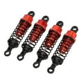 thumbnail image 3 of Amortiguador de metal de 4 piezas de 64 mm con soporte de choque para piezas de actualización de coche WPL RC Rojo, 3 of 10