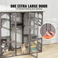 thumbnail image 7 of 7-Tier Outdoor Catio Enclosure for Cats, Large Cat House with 5 Platforms, 2 Sleeping Boxes & Wide Front Door, 71.2x34.6x66.5 Inch, 7 of 7