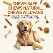 Wildfang® 1 Yak Cheese Dog Chew (M) – Long-Lasting Himalayan Treat for Small Dogs & Puppies – Natural, Odor-Free, Non-Splintering – Supports Dental Health