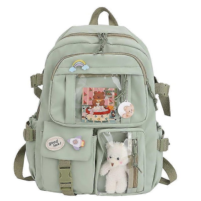 Large Capacity Backpack, Travel Backpack with Multi Pockets for Adults Teens Kids White