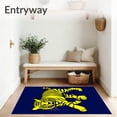 thumbnail image 3 of ODIKA 6'x9' Machine Washable Non-Slip Area Rug, Exotic Predator Hunting Adventure Cover High Traffic Rug with Pad, Yellow, 683443, 3 of 8