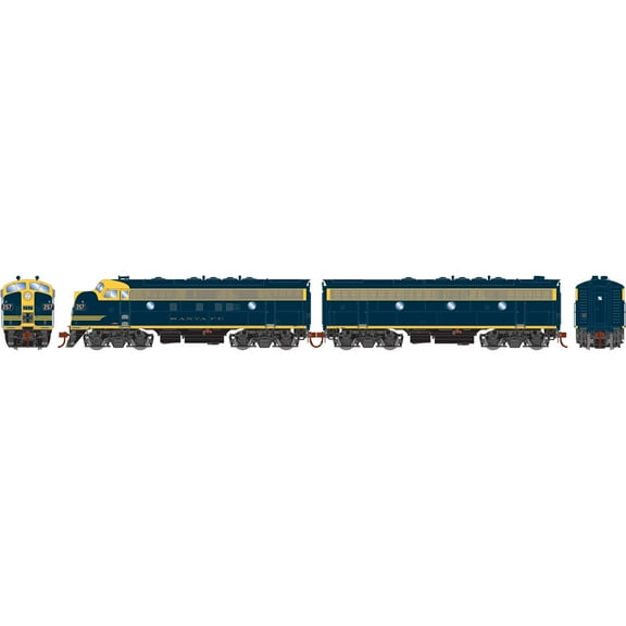 Athearn HO F7A/F7B Set w/DCC & Sound ATSF #257L/#257A ATHG19674 HO Locomotives