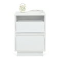 thumbnail image 5 of Jaxpety Rotatable Nightstand with 2 Drawers for Bedroom Closet, Living Room College Dorm,White, 5 of 9