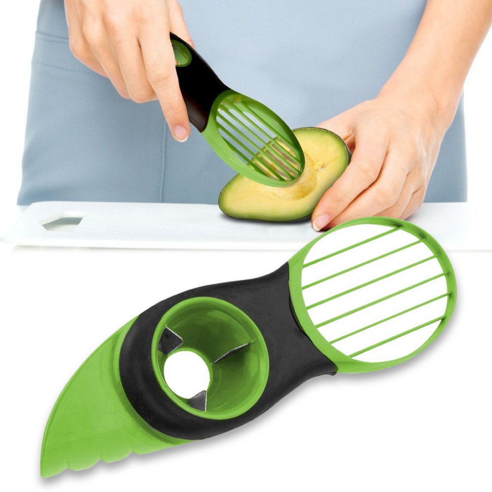 Avocado Tool, [Green] 3in1 Pitter, Cutter & Splitter Kitchen Multi