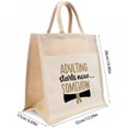 thumbnail image 2 of GASTROPOD Graduation Gift Bag with Printed Design,Graduation Theme Handbag Yellow Jute Tote for Party Favors,Senior Celebration Supplies,Class of 2026 Gift Packaging and Decor, 2 of 8