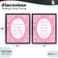 thumbnail image 3 of Stupell Industries Cottage Loving Pink Ornate Phrases Black 2pc Floating Frame Art Set, 17 x 21 each, by Lil' Rue, 3 of 7