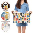 thumbnail image 5 of Yayeee Foldable Storage Basket for Shelves with Handles Waterproof Cloth Bins, Blue Geometric, 5 of 7