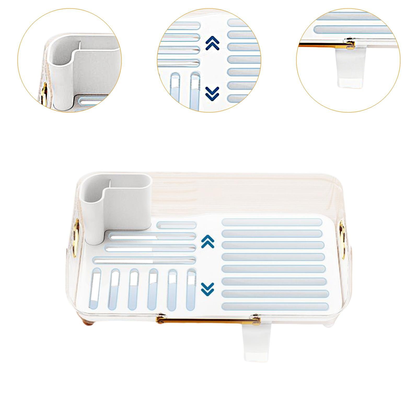 Fiocias Dish Drying Rack, Dish Rack, Space Saving, Kitchen Storage Rack, Dish Holder for