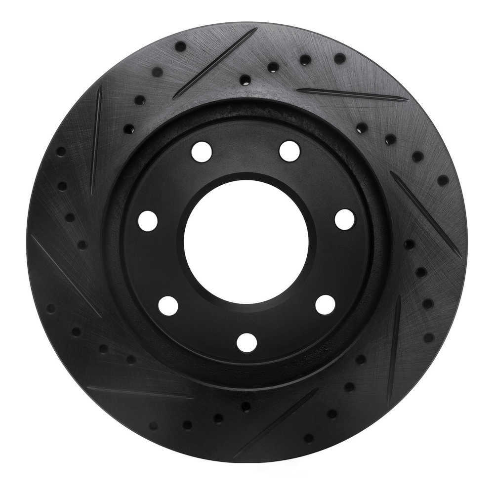 Dynamic Friction Company 633-54152R DFC Brake Rotor - Drilled And Slotted - Black
