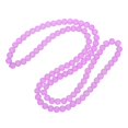 thumbnail image 1 of redondas de esmerilado transparente de 8 mm con orificio de 1.3 mm, para joyería para el cabello hecha a mano, dijes de bricolaje, coll Púrpura Soledad Granos de vidrio esmerilado, 1 of 10