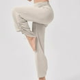 thumbnail image 3 of FNFYFH Women's Wide Leg Pants High Waisted Breathable Drawstring Lounge Pants Lightweight Soft Flowy Workout Yoga Pants, 3 of 8